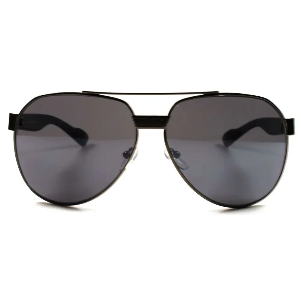 Designer Black Stylish Mens Womens Oversized Military Air Force Style Sunglasses